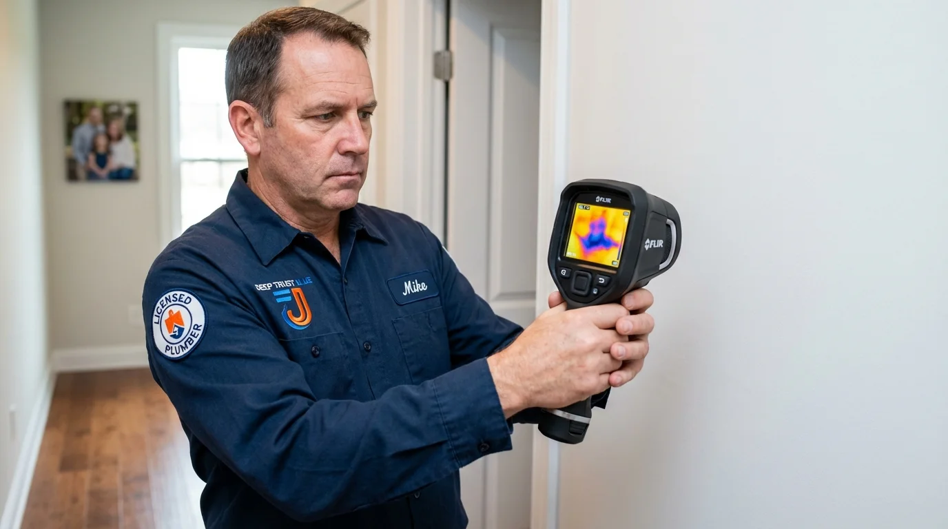 Thermal imaging leak detection by Johns Plumbing LLC in Geneva